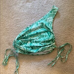 Zaful Green Patterned Bikini Top‎